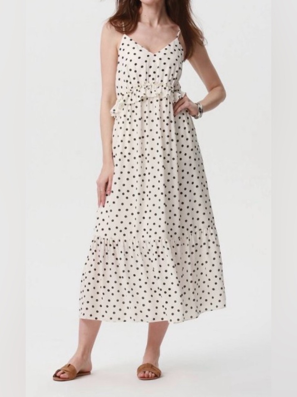 A New day Polka Dot Midi Dress size XS